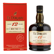 EL DORADO rum 12 Years Old 0,70 ltr.+ omdoos