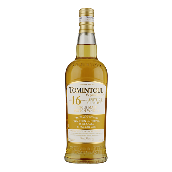 TOMINTOUL 16YO 2004 Sauternes Cask Finish 46% 0,70 ltr.