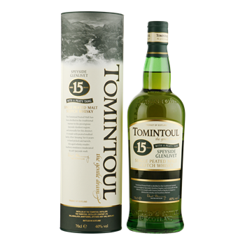 TOMINTOUL 15YO Peaty Tang Peated Single Malt Whisky 0,70 ltr