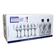 NORDES Atlantic Galician Gin GV 2 x 0,70ltr + 6 x glas