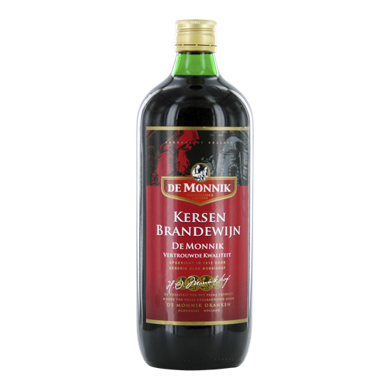 DE MONNIK kersenbrandewijn 1,0 ltr.