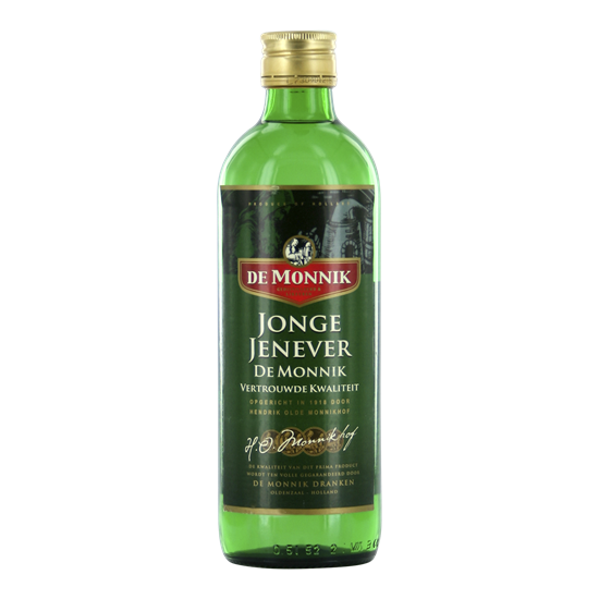 DE MONNIK jonge jenever 0,50 ltr