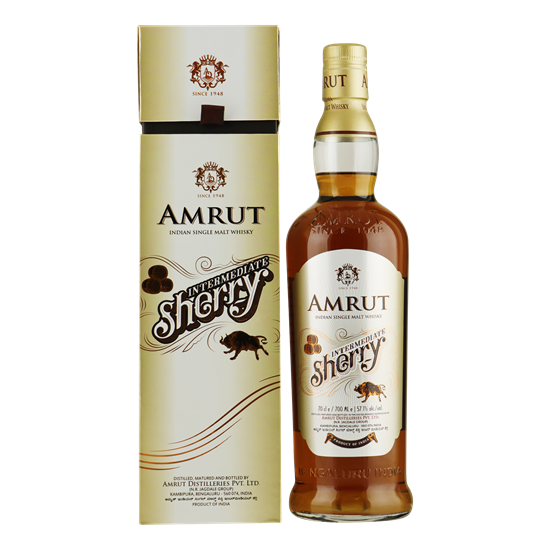 AMRUT Intermediate Sherry Single Malt Whisky 57,1% 0,70 ltr