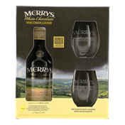 MERRYS White Chocolate 0,70 Geschenk + 2 Glazen