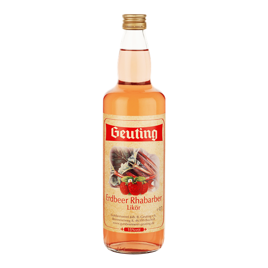 GEUTING Erdbeer Rhabarber(aarbei-rabarberlikeur)15%