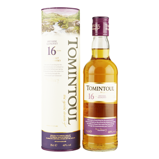 TOMINTOUL 16YO Speyside Malt 0,35 ltr