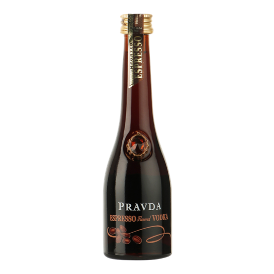 PRAVDA Espresso Vodka miniatuur