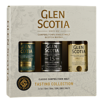 GLEN SCOTIA Giftpack double cask / 15YO / Victoriana 3x5cl