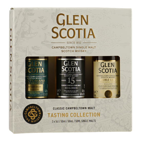 GLEN SCOTIA Giftpack double cask / 15YO / Victoriana 3x5cl