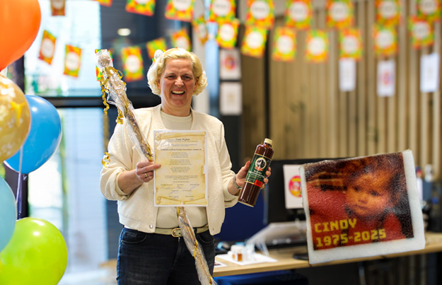 Cindy Wigbels ziet Sarah!