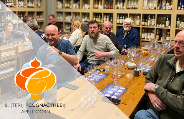 Apeldoornse whiskyliefhebbers genieten bij Cognactheek van Loch Lomond en Glen Scotia