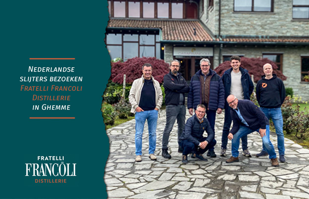 Nederlandse slijters bezoeken Fratelli Francoli Distillerie in Ghemme
