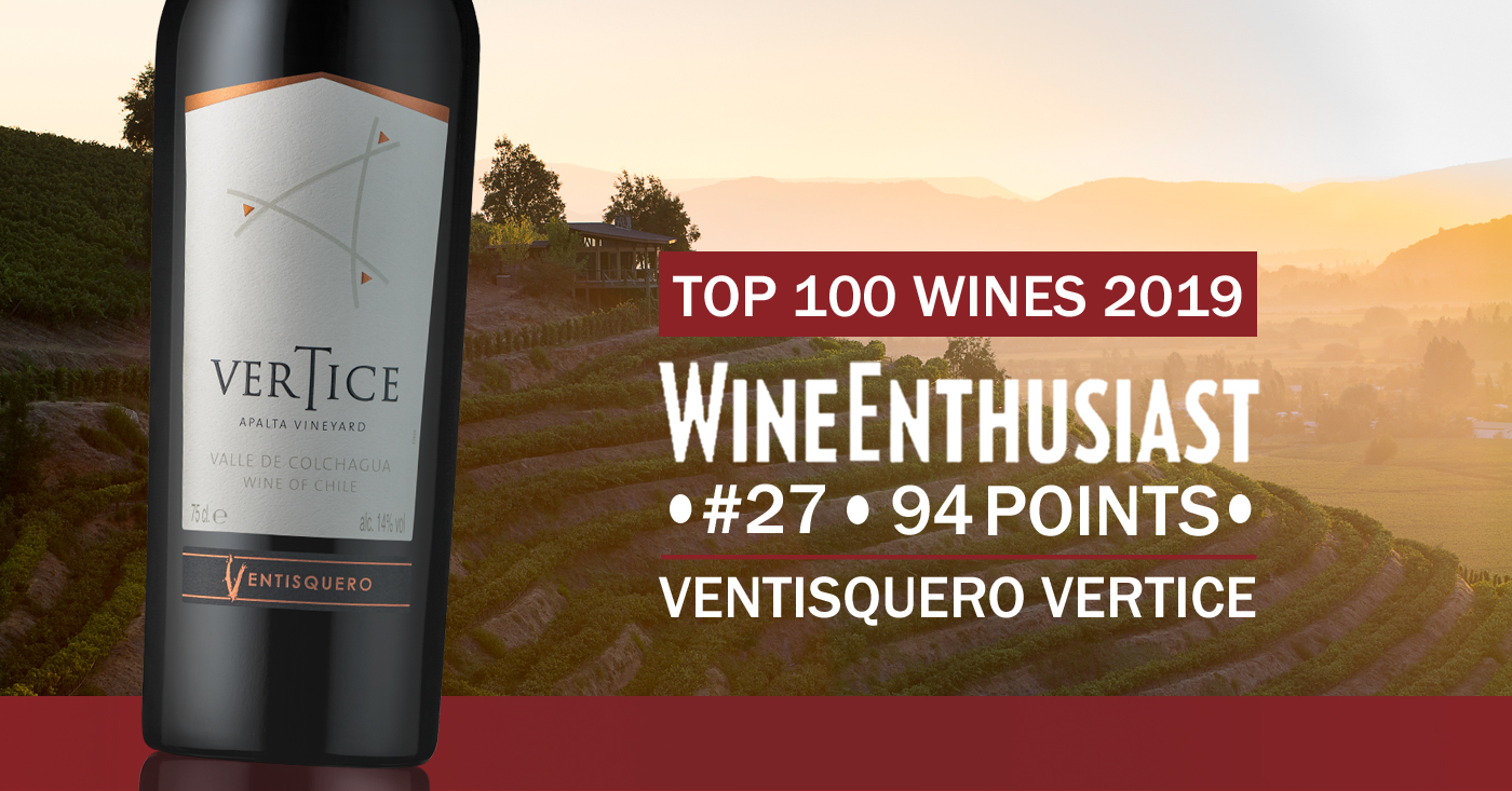 Ventisquero Vertice in Wine Enthusiast top 100