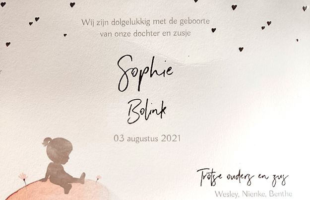 Gezinsuitbreiding bij Wesley, Nienke en Benthe