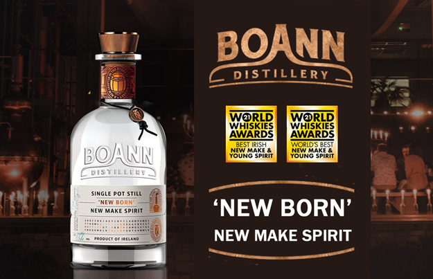 Ambitieuze Boann Distillery brengt hun allereerste ‘New Born’ New Make Spirit