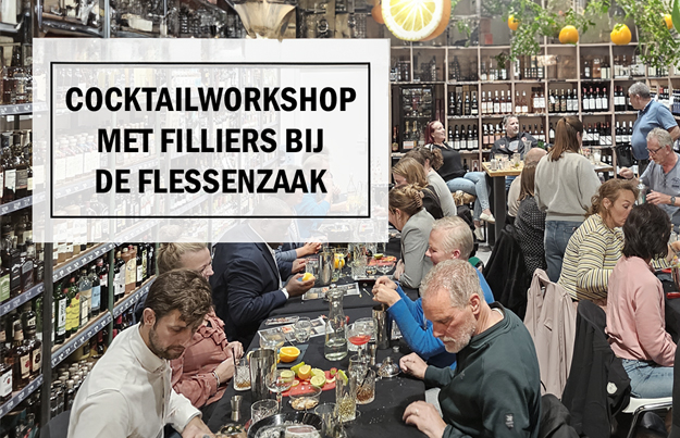 Bruisende cocktailworkshop met Filliers bij Slijterij De Flessenzaak in Hoofddorp