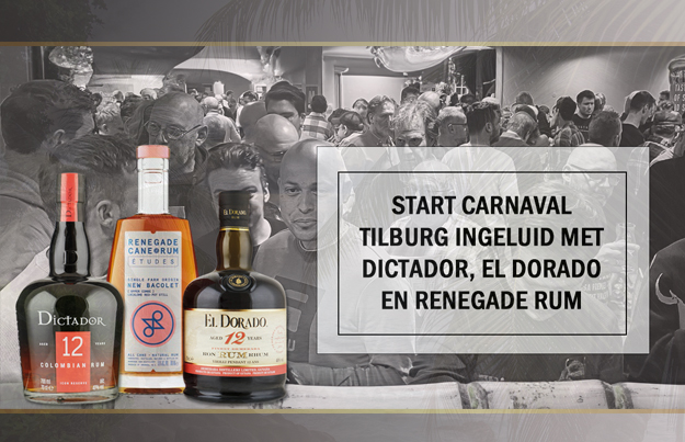 Start carnaval Tilburg ingeluid met Dictador, El Dorado en Renegade Rum