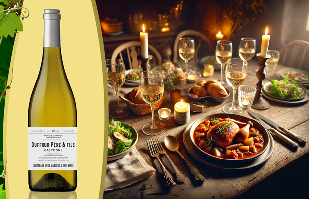 Duffour Côtes de Gascogne Blanc, een frisse en levendige wijn uit de Gascogne